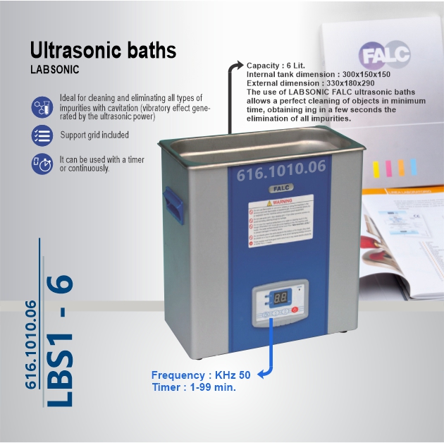 بن ماری اولتراسونیک - Ultrasonic Bath LABSONIC LBS1 -6
