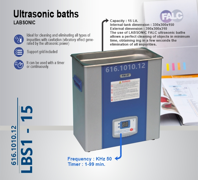 حمام اولتراسونیک - Ultrasonic Bath LABSONIC LBS1 -15