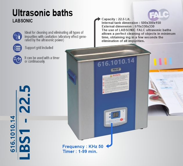 بن ماری اولتراسونیک - Ultrasonic Bath LBS 1-22,5