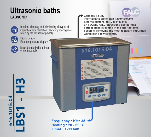 حمام التراسونیک 3 لیتری - LBS1-H3
