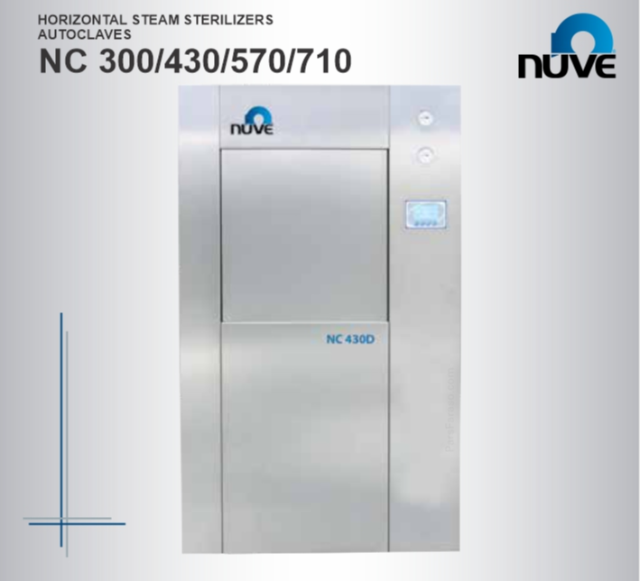 استریل کننده های بخار افقی سری NC 570D