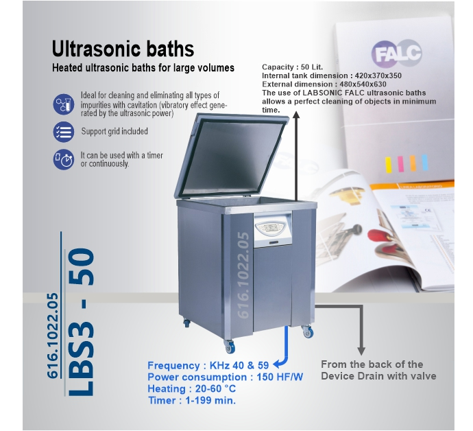 حمام اولتراسونیک - ULTRASONIC BATH LBS3